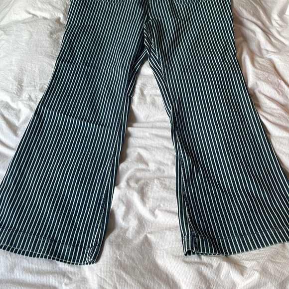 Navy Pin-Stripped Straight Leg Pants NWOT - Picture 5 of 8